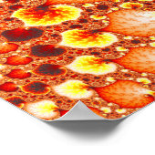 Vulkaantuin - Fractale kunst Poster (Hoek)