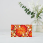 Vulkaantuin - Fractale kunst Visitekaartje (Staand voorkant)