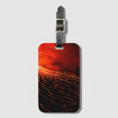 vulkaanuitbarsting bagagelabel (Voorkant (verticaal))