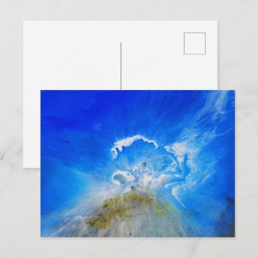 vulkaanuitbarsting briefkaart (Voorkant / Achterkant)