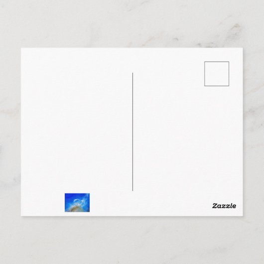 vulkaanuitbarsting briefkaart (Achterkant)