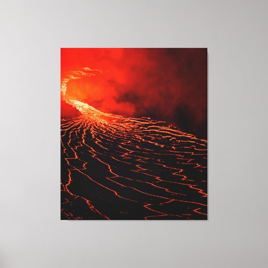 vulkaanuitbarsting canvas afdruk (Voorkant)