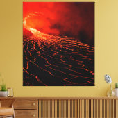 vulkaanuitbarsting canvas afdruk (Insitu (Woonkamer))