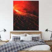 vulkaanuitbarsting canvas afdruk (Insitu (Slaapkamer))