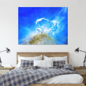 vulkaanuitbarsting canvas afdruk (Insitu (Slaapkamer))