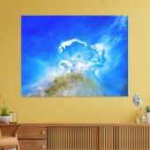vulkaanuitbarsting canvas afdruk (Insitu (Woonkamer))