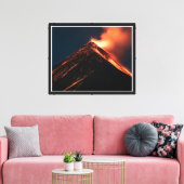 Vulkaanuitbarsting Canvas Print (Insitu (Woonkamer))