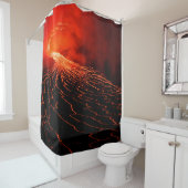 vulkaanuitbarsting douchegordijn (In situ)