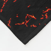 vulkaanuitbarsting fleece deken (Hoek)