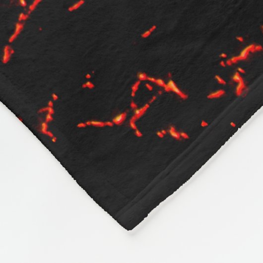 vulkaanuitbarsting fleece deken (Hoek)