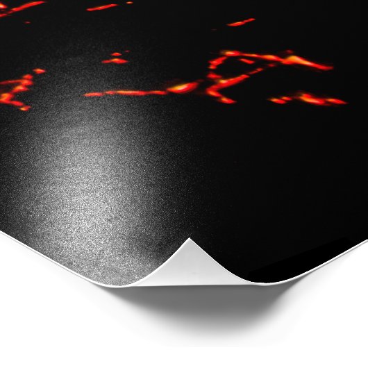 vulkaanuitbarsting foto afdruk (Hoek)