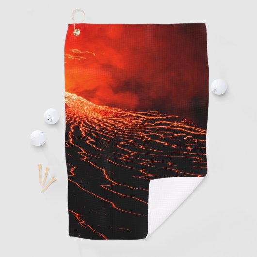 vulkaanuitbarsting golfhanddoek (Insitu)