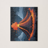 Vulkaanuitbarsting Kinder Legpuzzel (Verticaal)