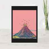 vulkaanuitbarsting lava kaart (Voorkant)