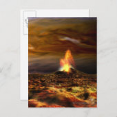 Vulkaanuitbarsting op Io Briefkaart (Voorkant / Achterkant)