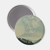 vulkaanuitbarsting op Mount St Helens Magneet (Voorkant / Achterkant)