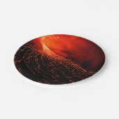 vulkaanuitbarsting papieren bordje (Gekanteld)