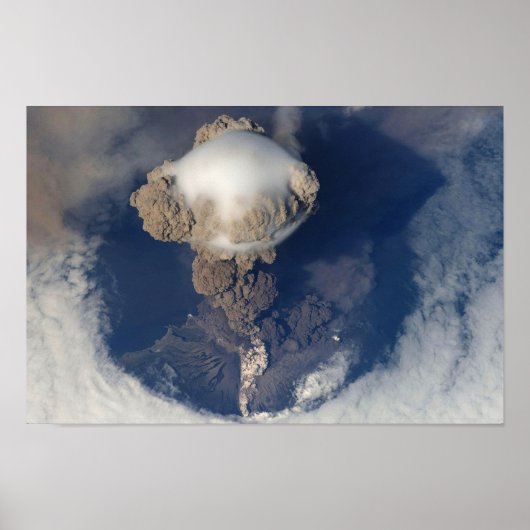 vulkaanuitbarsting poster (Voorkant)