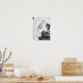 Vulkaanuitbarstingen in het centrum van het schier poster (Keuken)