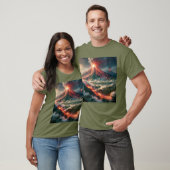 vulkaanuitbarstingen t-shirt (Unisex)