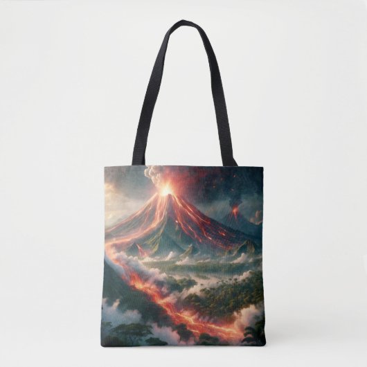 vulkaanuitbarstingen tote bag (Voorkant)