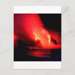 vulkaanvuur en ijskona Hawaii Briefkaart