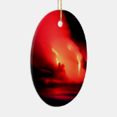 vulkaanvuur en ijskona Hawaii Keramisch Ornament (Rechts)