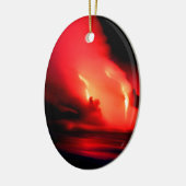 vulkaanvuur en ijskona Hawaii Keramisch Ornament (Links)