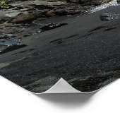 Vulkaanzandstrand op het poster Hawaï (Hoek)