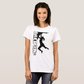 Vulkafdruk vrouwen t-shirt (Voorkant volledig)