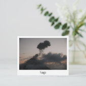 Vulkan Fuego in Guatemala beim Sonnenuntergang Briefkaart (Staand voorkant)