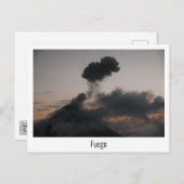 Vulkan Fuego in Guatemala beim Sonnenuntergang Briefkaart (Voorkant / Achterkant)