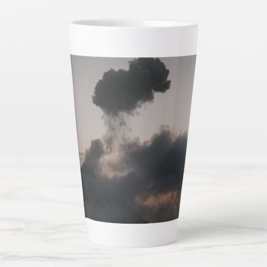 Vulkan Fuego in Guatemala Latte Mok (Voorkant)