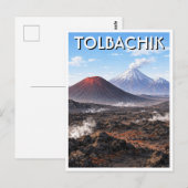 Vulkanen van de Tolbachik in Rusland Briefkaart (Voorkant / Achterkant)