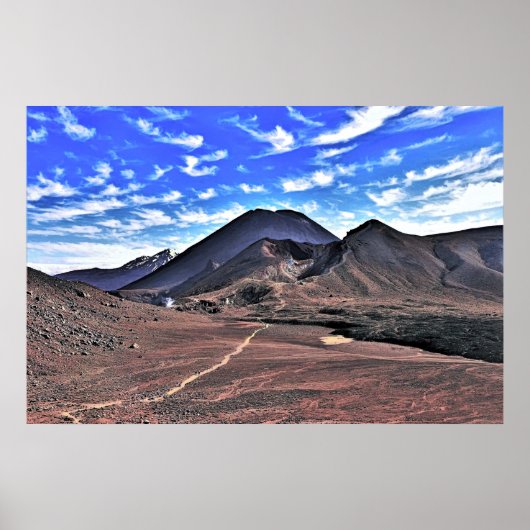 Vulkanen van Tongariro Poster (Voorkant)