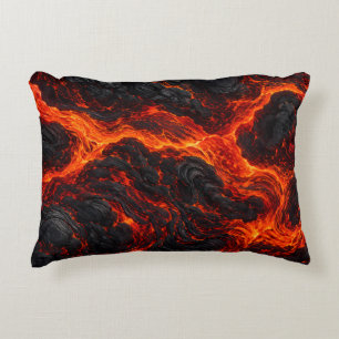 Vulkanieke Vuur Rivieren Decoratief Accent Kussen