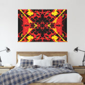 Vulkanisch centrum spat 60x40 canvas afdruk (Insitu (Slaapkamer))