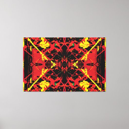 Vulkanisch centrum spatten 60x40 canvas afdruk (Voorkant)