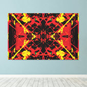 Vulkanisch centrum spatten 60x40 canvas afdruk (Insitu (Houten vloer))