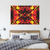 Vulkanisch centrum spatten 60x40 canvas afdruk (Insitu (Slaapkamer))