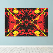Vulkanisch centrum spatten 60x40 canvas afdruk (Insitu (Houten vloer))