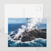 Vulkanisch Eiland Briefkaart (Voorkant / Achterkant)