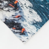 Vulkanisch Eiland Fleece Deken (Hoek)