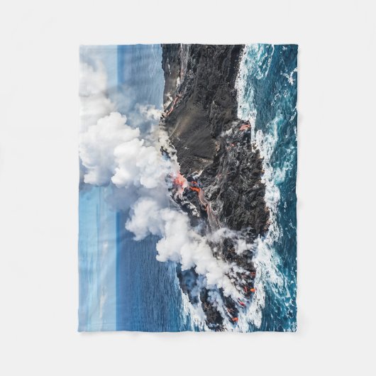 Vulkanisch Eiland Fleece Deken (Voorkant)