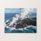 Vulkanisch Eiland Legpuzzel (Horizontaal)