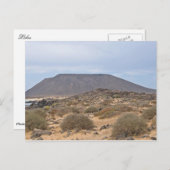 Vulkanisch eiland Lobos Briefkaart (Voorkant / Achterkant)