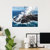Vulkanisch Eiland Poster (Thuiskantoor)