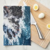Vulkanisch Eiland Theedoek (Quarter Fold)