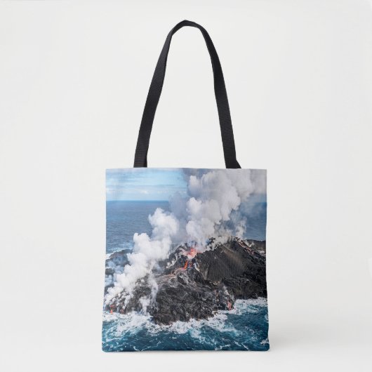 Vulkanisch Eiland Tote Bag (Voorkant)