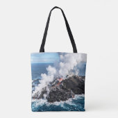 Vulkanisch Eiland Tote Bag (Achterkant)
